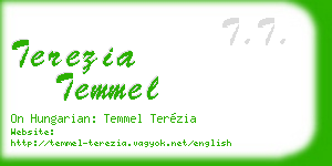 terezia temmel business card